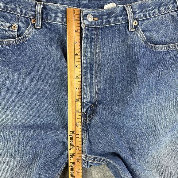 Vintage Levis 505 Jean Short Jorts Mens 40 Blue Med Wash Cut Regular Fit Y2K 7" - Picture 9 of 14